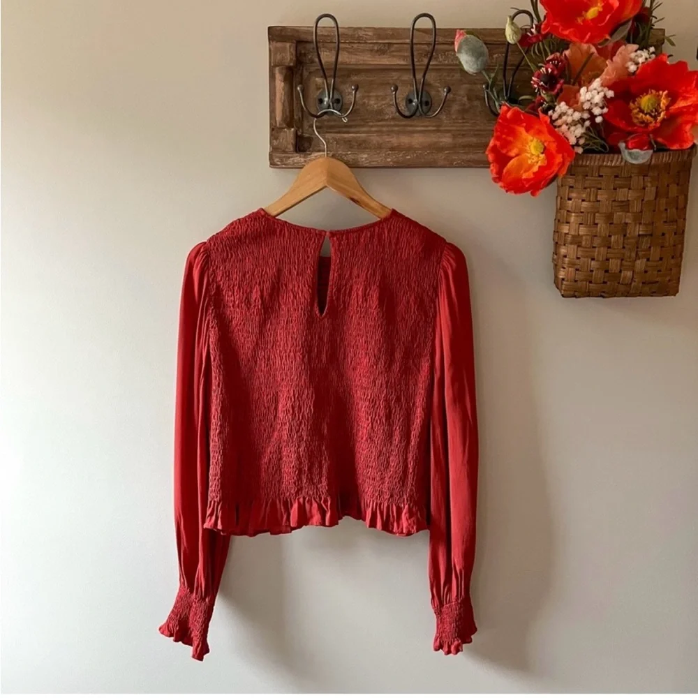 Elegant Red Women's Top